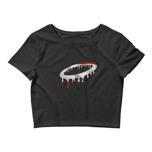 Austrian Flag Melted Halo Women’s Crop Tee (More Colors Available)