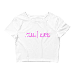 Pink Outline FALL | RISE Women’s Crop Tee (More Colors Available)