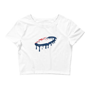 Australian Flag Melted Halo Women’s Crop Tee (More Colors Available)